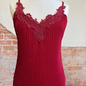 NB Red Lace Tank SIZE XL